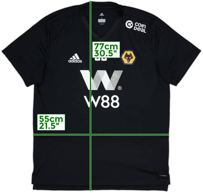 2018-19 Wolves Staff Issue adidas Training Shirt SO - 9/10 - (L)