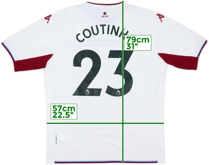 2021-22 Aston Villa Away Shirt Coutinho #23 - 5/10 - (XXL)