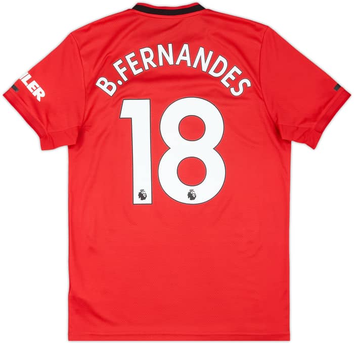 2019-20 Manchester United Home Shirt B.Fernandes #18 - 6/10 - (M)