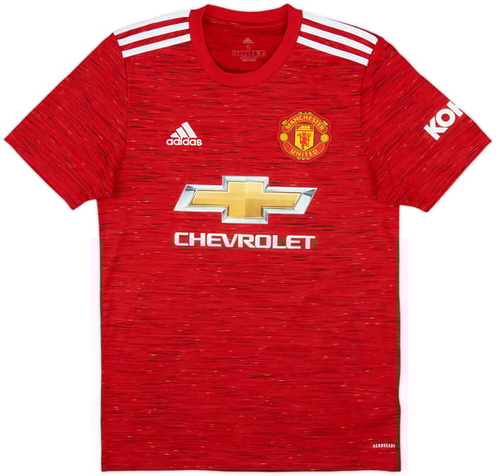 2020-21 Manchester United Home Shirt Fernandes #18 - 8/10 - (S)