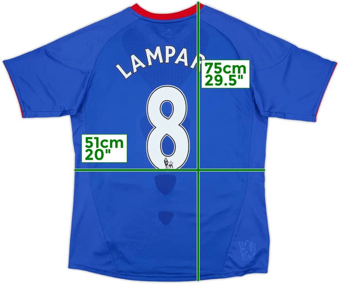 2010-11 Chelsea Home Shirt Lampard #8 - 9/10 - (Women's L)