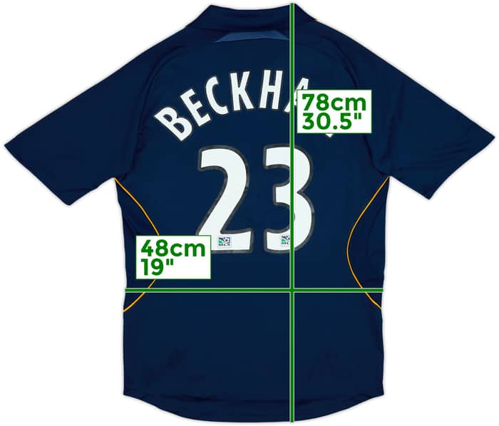 2007-08 LA Galaxy Away Shirt Beckham #23 - 6/10 - (S)