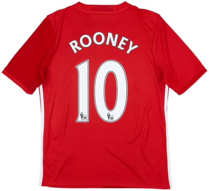 2016-17 Manchester United Home Shirt Rooney #10 - 10/10 - (XL.Boys)