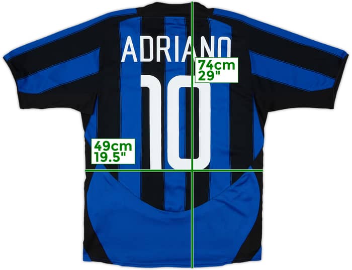 2003-04 Inter Milan Home Shirt Adriano #10 - 9/10 - (S)