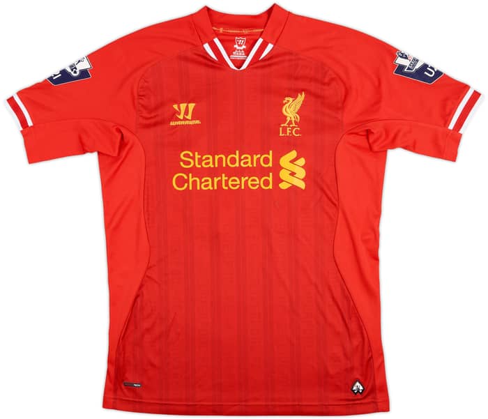 2013-14 Liverpool Match Issue Home Shirt #18