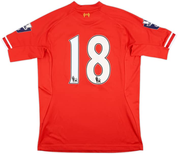 2013-14 Liverpool Match Issue Home Shirt #18