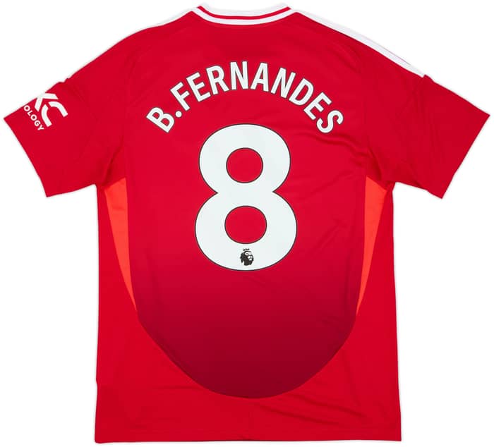 2024-25 Manchester United Home Shirt B.Fernandes #8 - 10/10 - (L)