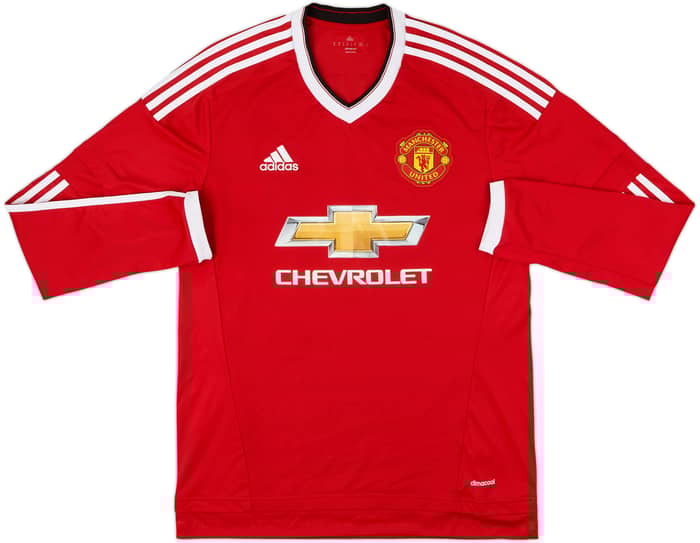2015-16 Manchester United Home L/S Shirt Rooney #10 - 10/10 - (M)