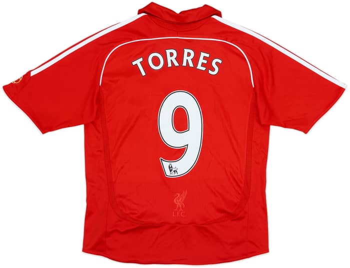 2006-08 Liverpool Home Shirt Torres #9 - 8/10 - (L.Boys)