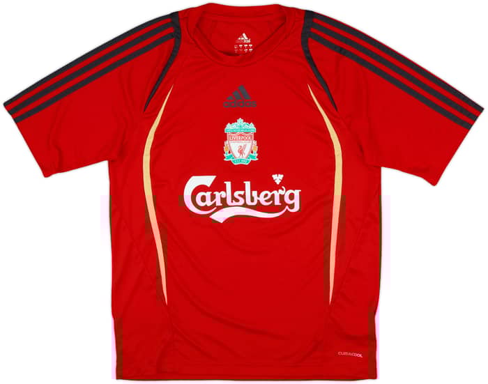 2009-10 Liverpool adidas Training Shirt - 8/10 - (S)
