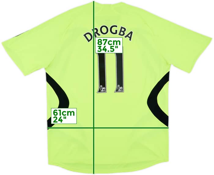 2007-08 Chelsea Away Shirt Drogba #11 - 8/10 - (XL)