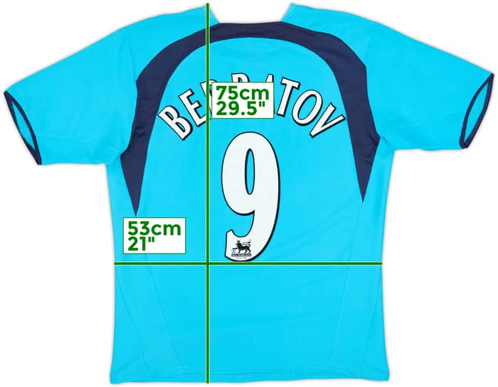 2006-07 Tottenham Away Shirt Berbatov #9 - 8/10 - (M)