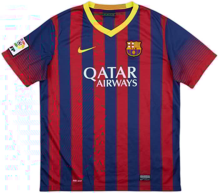 2013-14 Barcelona Home Shirt - 8/10 - (XL.Boys)