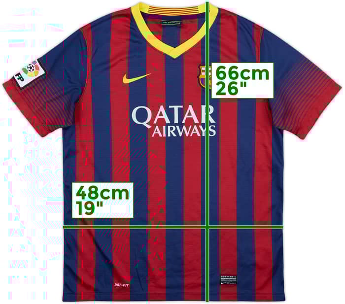 2013-14 Barcelona Home Shirt - 8/10 - (XL.Boys)