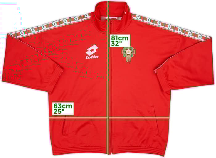 1996-98 Morocco Lotto Track Jacket - 8/10 - (XXL)