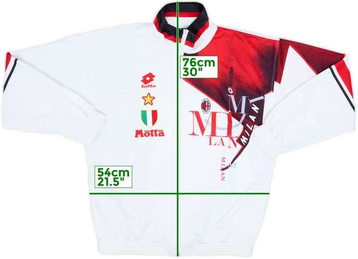 1993-94 AC Milan Lotto Track Jacket - 8/10 - (L)