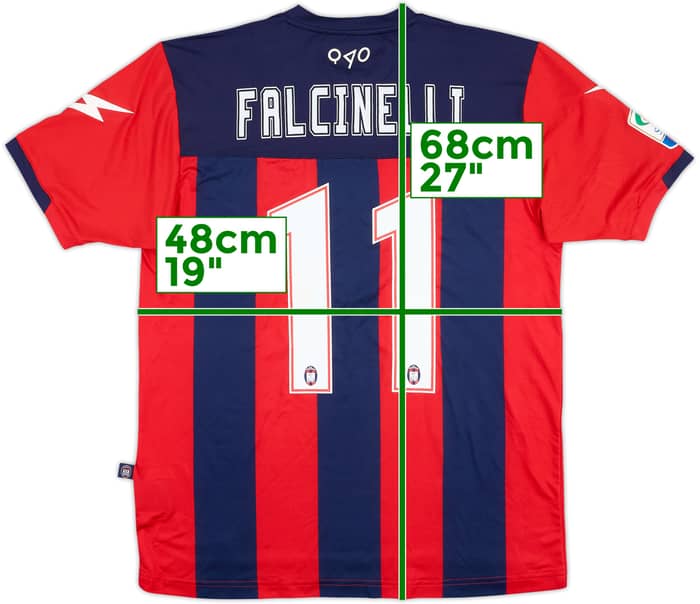 2016-17 Crotone Match Issue Home Shirt Falcinelli #11