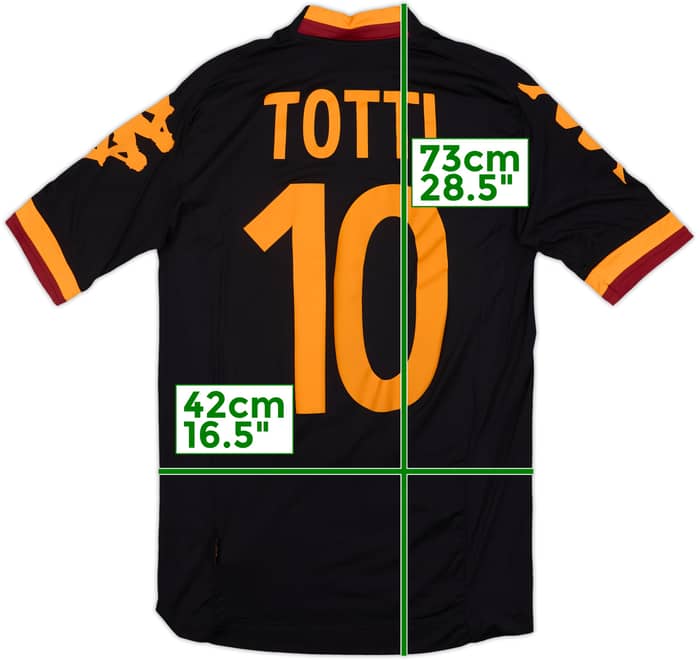 2012-13 Roma Third Shirt Totti #10 - 8/10 - (XS)