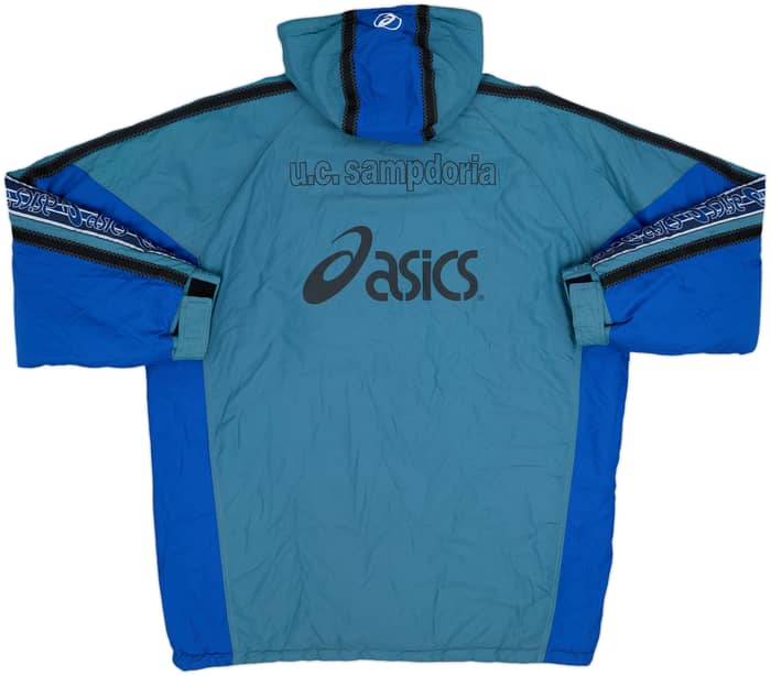 1995-97 Sampdoria Asics Hooded Rain Jacket - 8/10 - (XL)