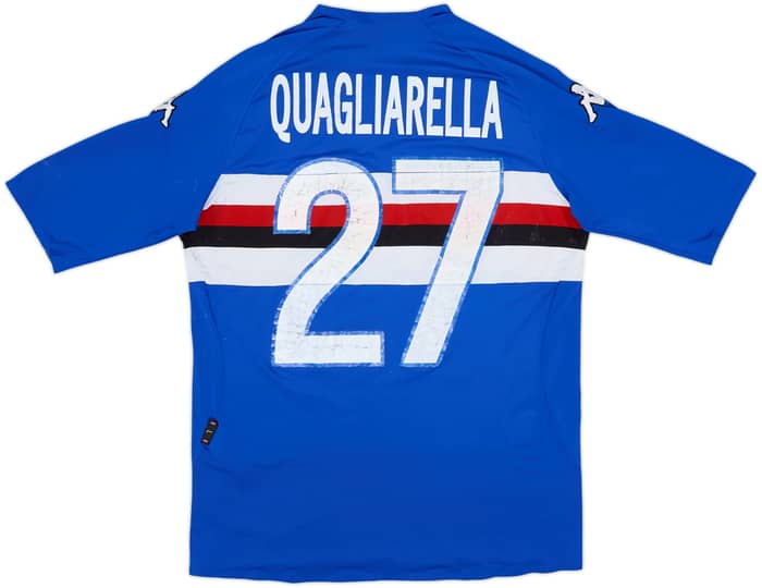 2006-07 Sampdoria Player Issue Home Shirt Quagliarella #27 - 5/10 - (L)