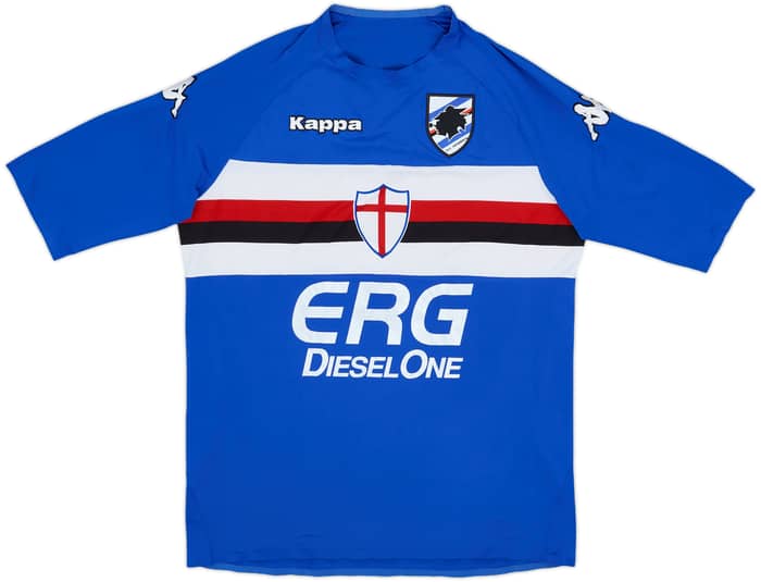 2006-07 Sampdoria Player Issue Home Shirt Quagliarella #27 - 5/10 - (L)