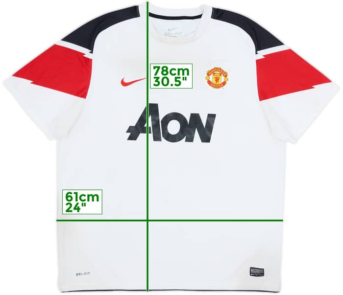 2010-12 Manchester United Away Shirt - 5/10 - (XL)