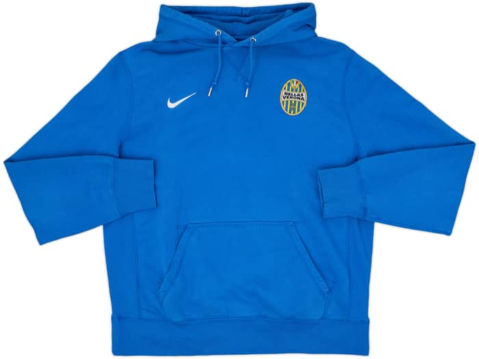 2013-14 Hellas Verona Nike Hooded Sweat Top - 9/10 - (L)