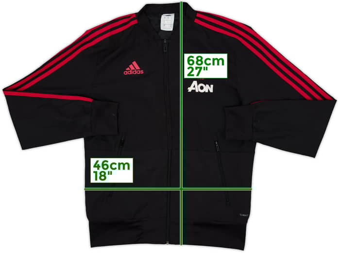 2018-19 Manchester United adidas Track Jacket - 9/10 - (S)