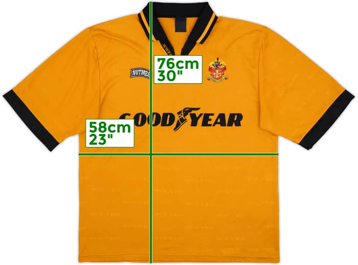1995-96 Wolves Home Shirt - 8/10 - (L)