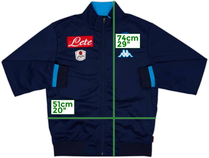 2015-16 Napoli Kappa Track Jacket - 9/10 - (L)