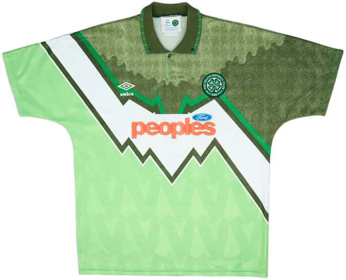 1991-92 Celtic Away Shirt - 8/10 - (XL)