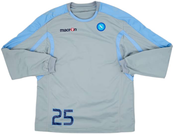 2010-11 Napoli Macron Player Issue Sweat Top #25 - 6/10 - (L)