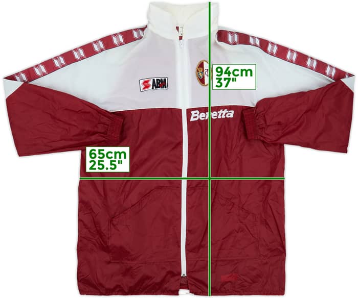 1991-92 Torino ABM Hooded Rain Jacket - 8/10 - (XL)