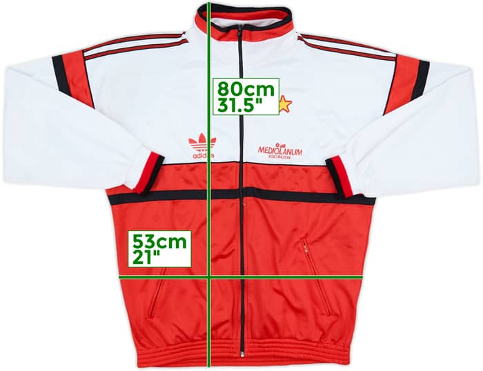 1992-94 AC Milan adidas Track Jacket - 8/10 - (L)