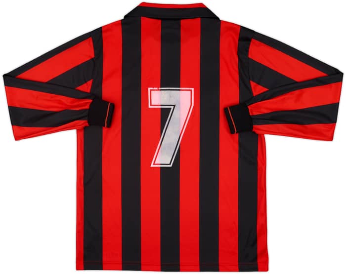 1992-93 AC Milan Home L/S Shirt #7 - 5/10 - (L)