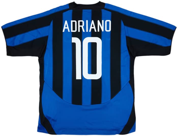 2003-04 Inter Milan Home Shirt Adriano #10 - 7/10 - (XL)