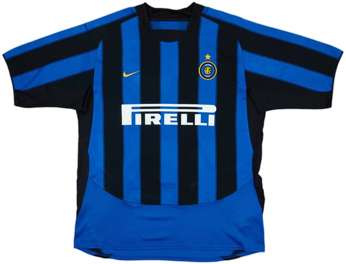 2003-04 Inter Milan Home Shirt Adriano #10 - 7/10 - (XL)