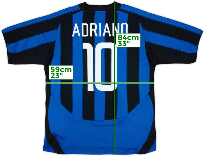 2003-04 Inter Milan Home Shirt Adriano #10 - 7/10 - (XL)