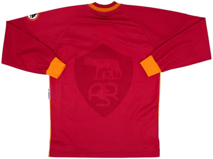 1997-98 Roma Home L/S Shirt - 9/10 - (S)
