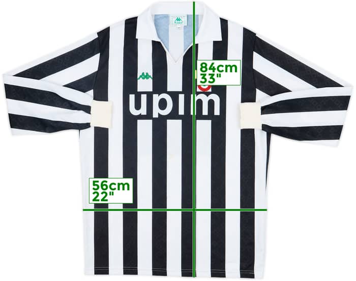 1991-92 Juventus Home L/S Shirt #10 - 7/10 - (XL)