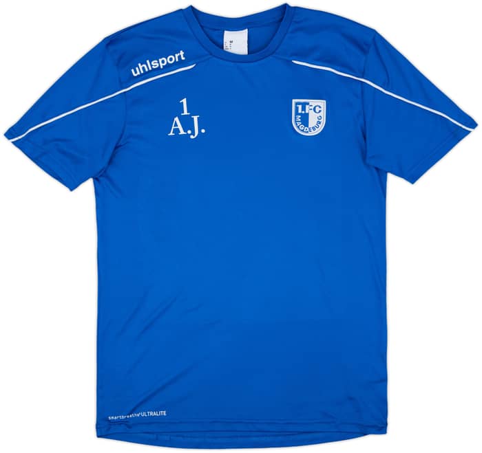 2016-17 Magdeburg Uhlsport Staff Issue Training Shirt 'A.J' - 9/10 - (M)