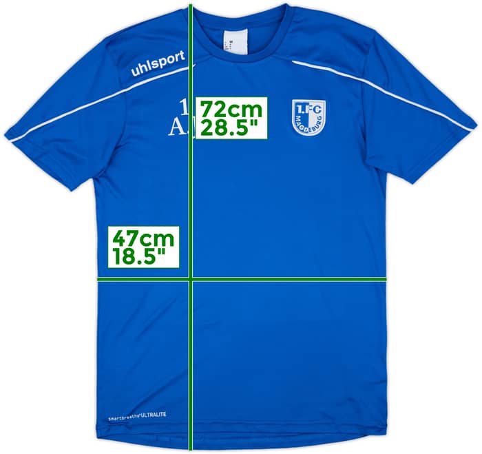 2016-17 Magdeburg Uhlsport Staff Issue Training Shirt 'A.J' - 9/10 - (M)