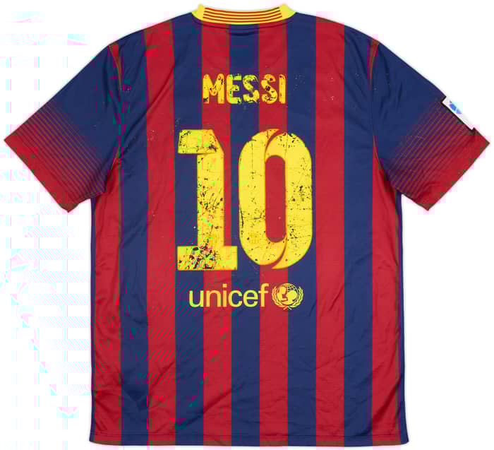 2013-14 Barcelona Home Shirt Messi #10 - 3/10 - (L)