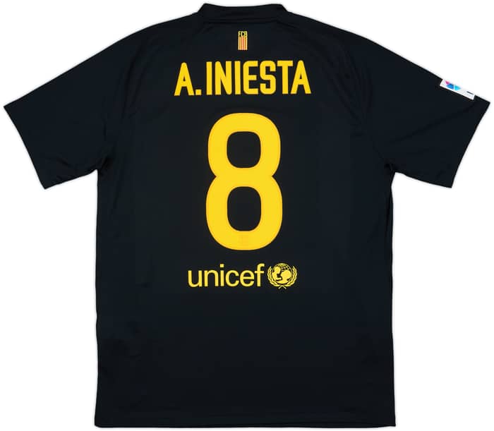 2011-12 Barcelona Away Shirt A.Iniesta #8 - 8/10 - (L)