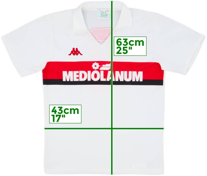 1988-89 AC Milan Away Shirt #6 - 8/10 - (M.Boys)