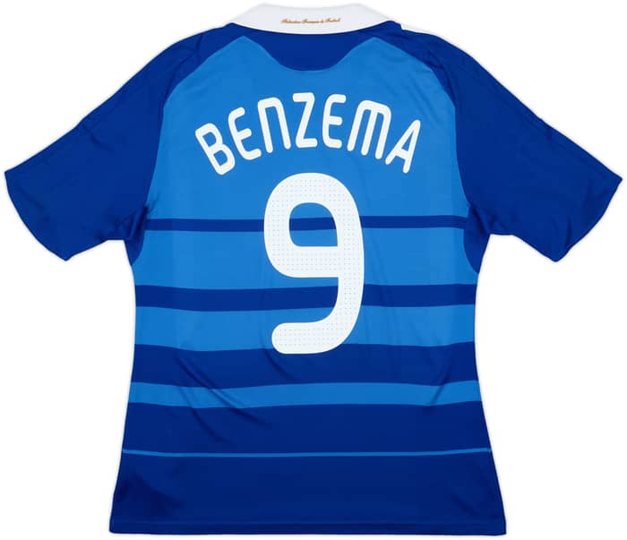 2008-09 France Home Shirt Benzema #9 - 8/10 - (M)