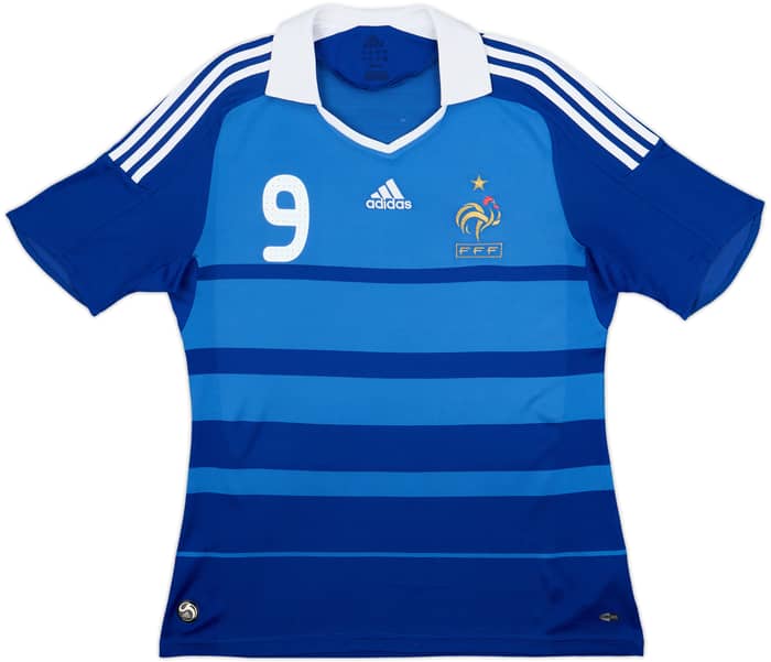 2008-09 France Home Shirt Benzema #9 - 8/10 - (M)