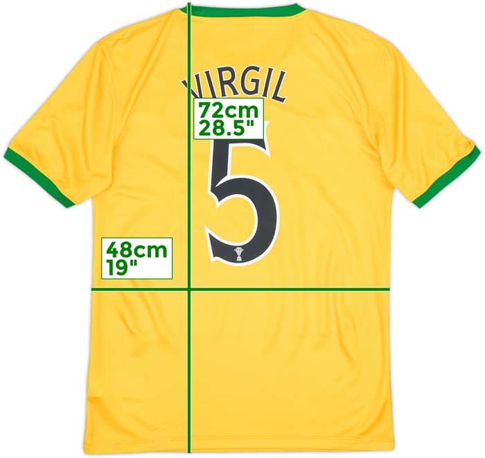 2013-14 Celtic Away Shirt Virgil #5 - 8/10 - (S)