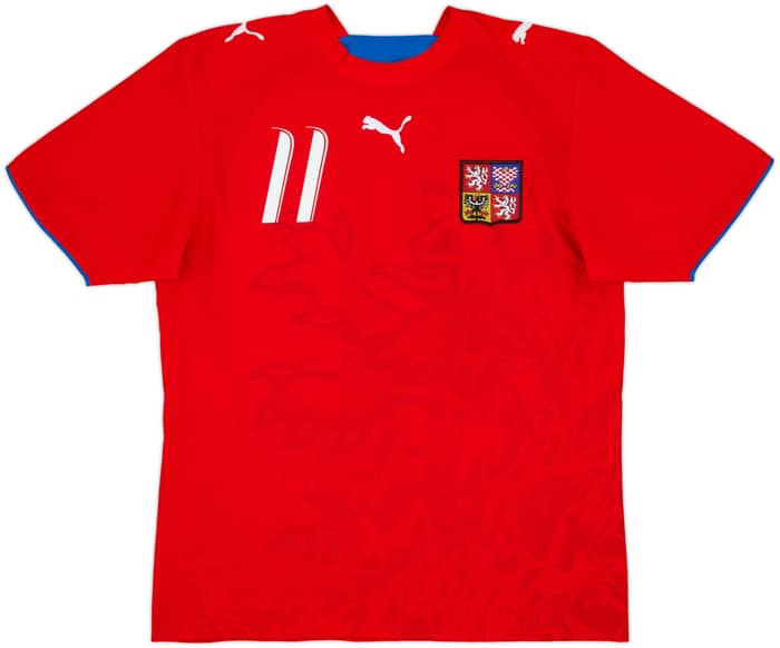 2006-08 Czech Republic Home Shirt Nedved #11 - 7/10 - (M)