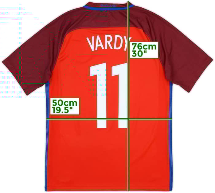 2016-17 England Away Shirt Vardy #11 - 10/10 - (M)